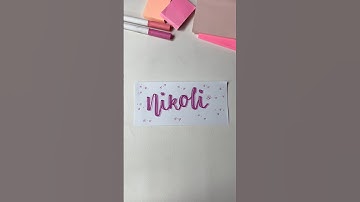 Simple Name Art ✨ | Name Request Hand Lettering ✍️ #calligraphy #namecalligraphy #satisfying