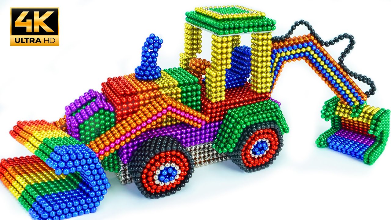 🔴TOP! DIY – How to make a Caterpillar 415F2 wheel loader with a magnetic ball (ASMR) 