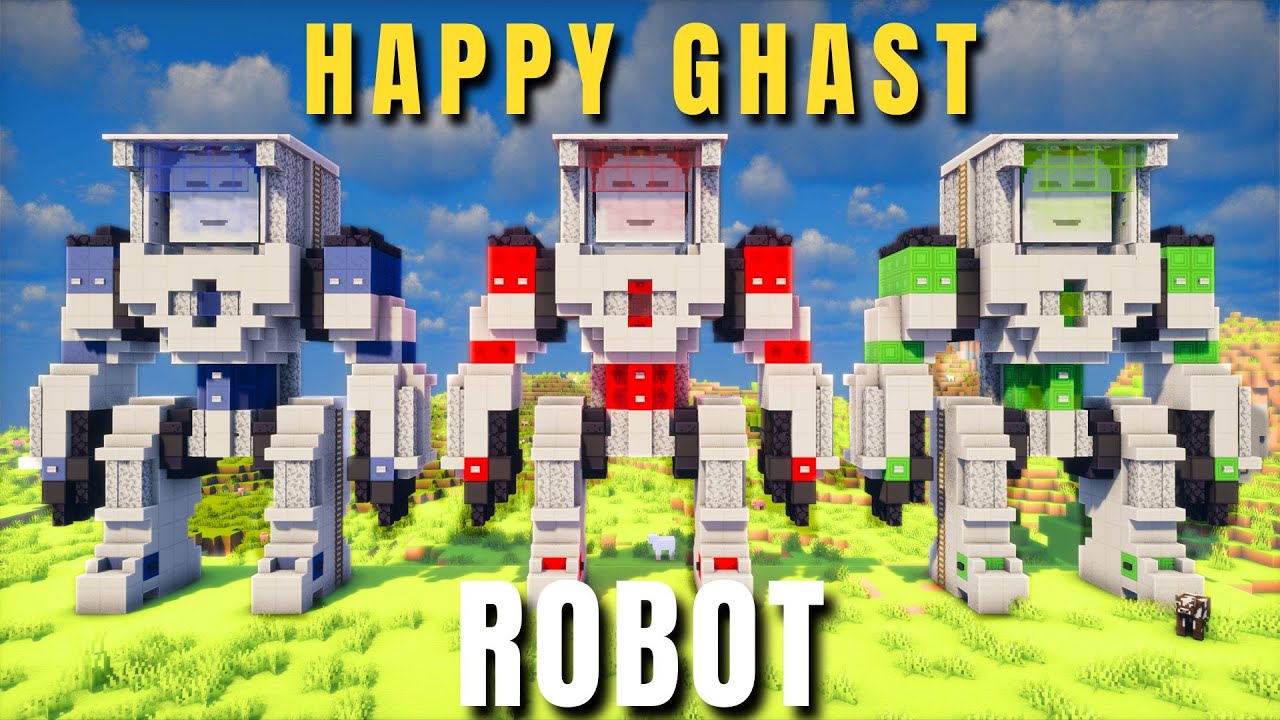 Minecraft: Happy Ghast ROBOT [Tutorial] - YouTube