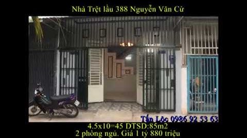 NHÀ 1 TRỆT 1 LẦU ĐẸP 2 PHÒNG NGỦ TRỤC CHÍNH HẺM 388 NGUYỄN VĂN CỪ - AN KHÁNH - NINH KIỀU - CẦN THƠ