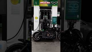 🦇 Batman Refuels the Beast | Harley Davidson Night Ride 🔥#harleydavidson #batman #biker