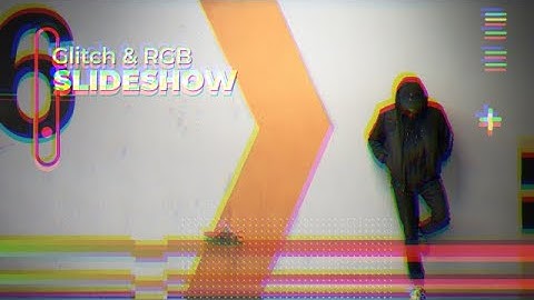 Glitch & RGB Slideshow After Effects Templates