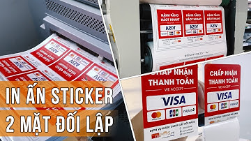 In Tem Nhãn Sticker 2 mặt đối lập với Công Nghệ Hiệu Ứng Đặc Biệt tại Hoa Văn Decal