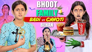 BHOOT FAMILY - Badi vs Chhoti Behan | Scary Movie - Types of Superstitious | MyMissAnand image