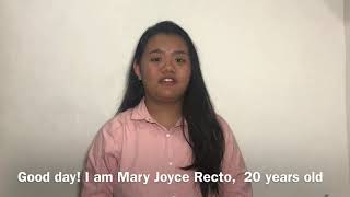 Video Resume | Mary Joyce Recto | Philippines