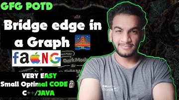 Bridge edge in a graph | gfg potd | 08-04-25 | GFG Problem of the day