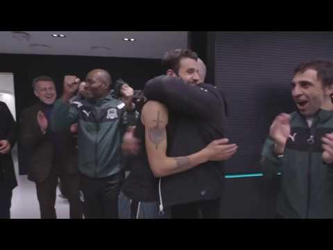 თორნიკე ოქრიაშვილს გასახდელში ასე დახვდნენ