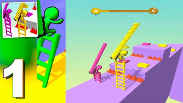 Ladder Race (by VOODOO) Gameplay Walkthrough | My Ladder Race Game Video, Best Android GamePlay