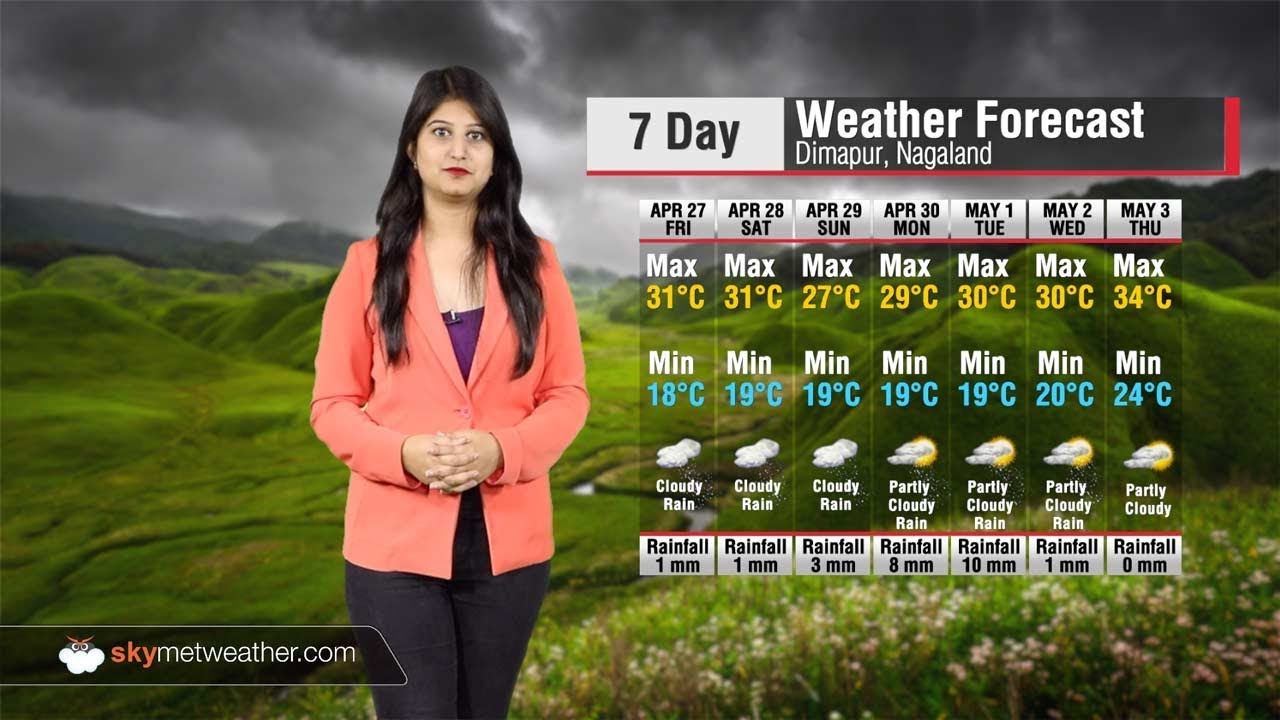 Weather Forecast For Nagaland From April 27 To May 3 Youtube