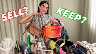 Getting Rid of My Designer Handbags! CLOSET CLEANOUT! How I decide what to keep vs. get rid of