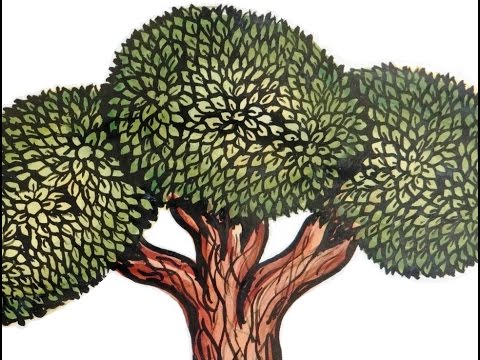 How To Draw A Tree | Mural Art