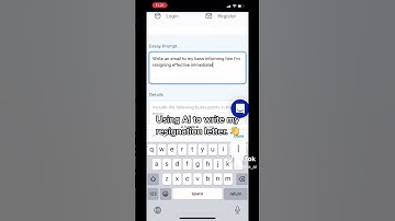 Using AI to write my resignation letter 👋