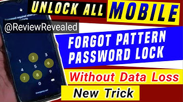 HOW TO UNLOCK ANY FORGOTTEN ANDROID PATTERN WITHOUT LOSING DATA.