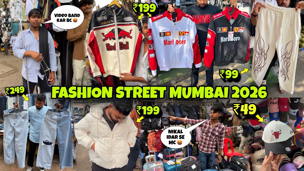 CSMT Mumbai Fashion street market 2026 | Colaba Causeway 2026 | Jacket Stating At ₹399😱