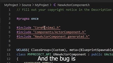 Unreal Engine 4.26 C++ IntelliSense VSCode bug solve