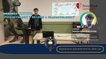 "Paleontology and Become a Paleontologist" (Advanced Astronomy & Paleontology Program)