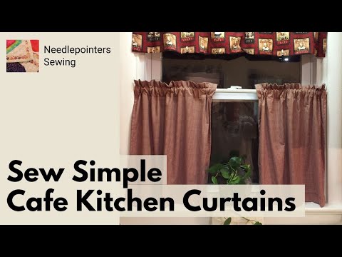 Video: How To Sew Kitchen Curtains
