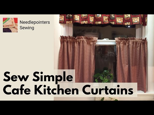 How to Sew Simple Kitchen Cafe Curtains - YouTube the-27-best-free-curtain-and-valance-patterns-hubpages