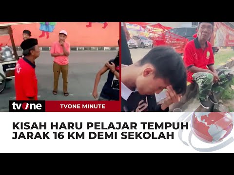 Viral! Pelajar Jatuh Usai Jalan Kaki Sejauh 16 KM Demi Sekolah | tvOne Minute