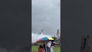 Locals fire homemade rockets into sky to pray for rain in northeast Thailand