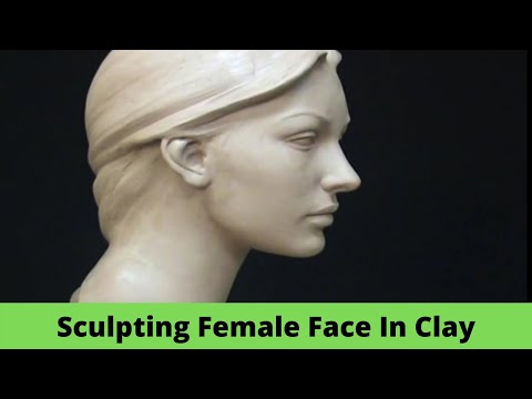 Sculpting a face in clay. Sculpting demo how to sculpt girl's face. - video  Dailymotion