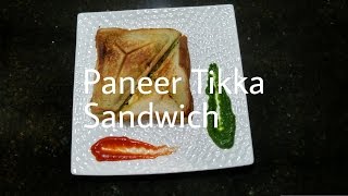 How to Make Paneer Tikka Sandwich Recipe/snacks recipe/easy to make#180