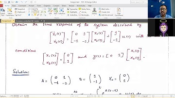 Solution of the State equations - Part 3