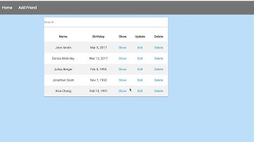 MEAN Friends (BuddyList) full CRUD Demo walkthrough