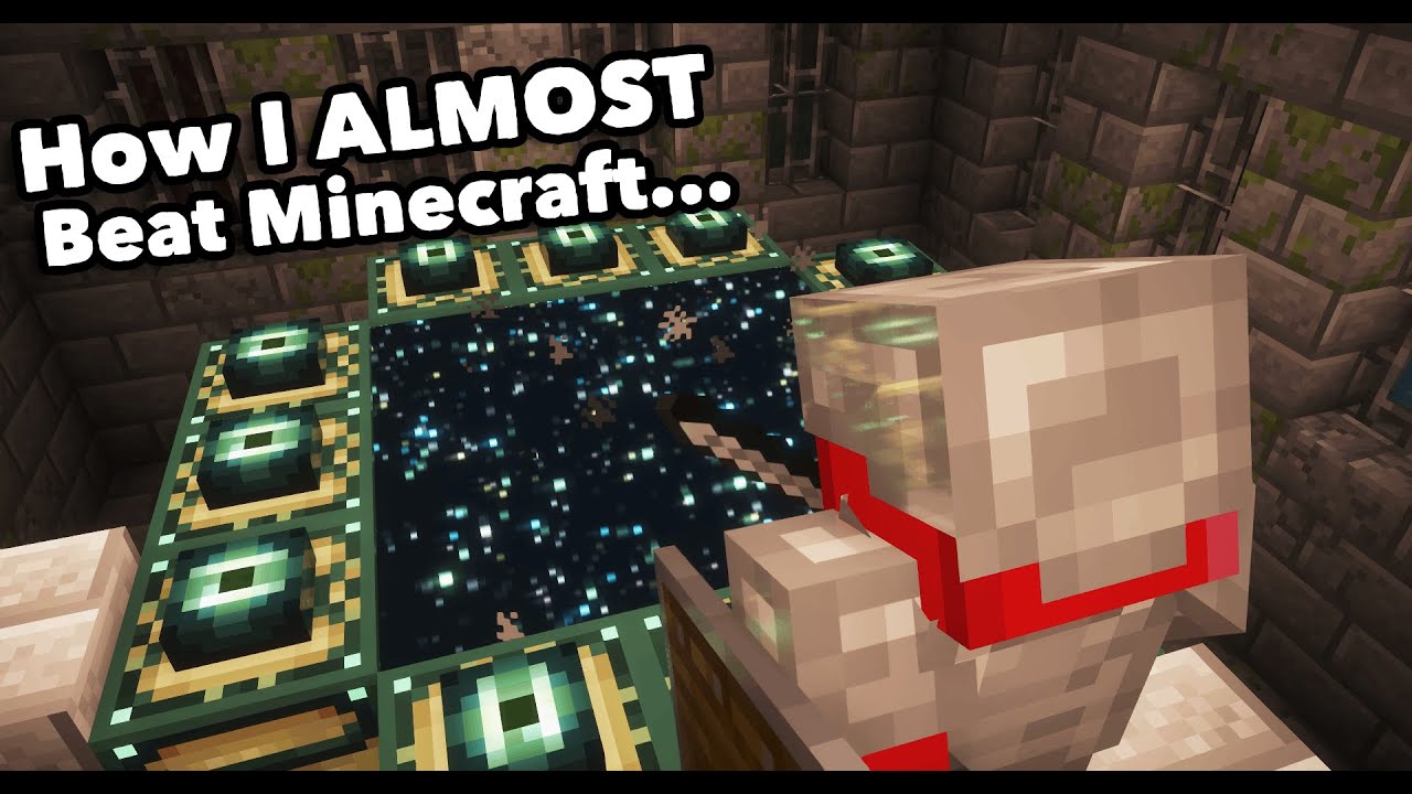 How I ALMOST Beat Minecraft For The First Time - YouTube