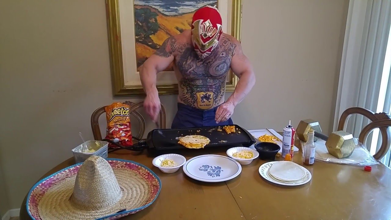 Cheetos Quesadilla by Meathead Munchies. Funny Bodybuilding Cooking