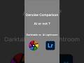Denoising in Darktable and Lightroom using AI Denoise - The comparison #darktable #lightroom