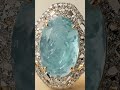 Sky Blue Statement Ring 💎✨ | Luxury Diamond Ring Design | Elegant Jewelry Reel #Shorts