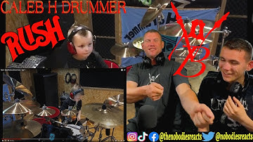 7 YEAR OLD DRUMMER?! | Caleb H Plays Rush REACTION!