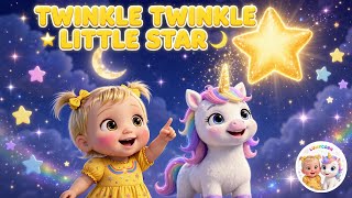 Twinkle Twinkle Little Star ⭐🌈 | Nursery Rhyme for Kids | Bedtime Song for Toddlers | @LumycornKids 