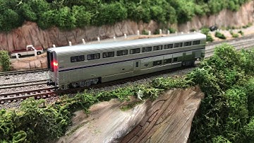N Scale DCC Controller LED Lighting in Amtrak Passenger car
