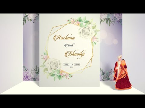 3D Book Wedding Invitation Video  Book Open Style  Pop Up Book Theme  Album Style Invitation