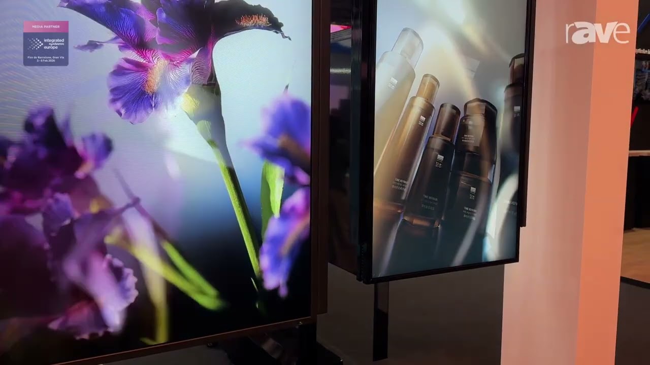 ISE 2026: Screenage Explains Double-Sided Window Facing Series Display