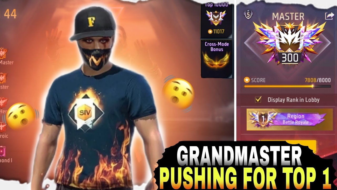 Free fire solo pushing for GRANDMASTER Top 1 || solo pushing best tips ...