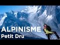 1 petit dru voie normale premier saut en base jump wingsuit les drus chamonix montblanc alpinisme