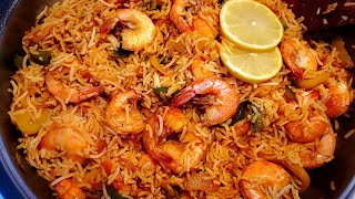 Lemony Rice and Prawns. Yum. Quick and easy meals.