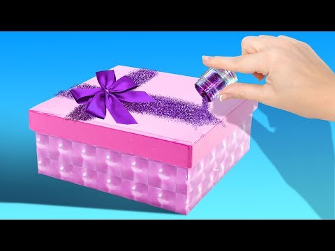فيديو: كيفية تزيين صندوق الهدايا