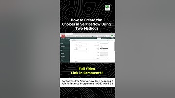 How to Create the Choices in ServiceNow Using Two Methods