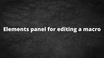 Editing Elements | Keyran