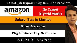 Amazon Recruitment Drive 2023|Latest Job Update|Freshers Job 2023|Salary upto 4LPA