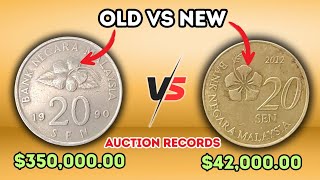1990 vs 2012 Malaysia 20 Sen Coins – Auction Prices Will Shock You! 💰
