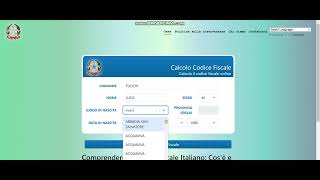 Calcolo codice Fiscale