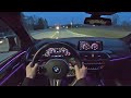 2020 BMW X4 M - POV Night Drive (Binaural Audio)