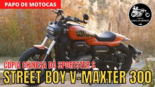 Motofino Streetboy V-Maxter 300 | Mais uma cópia chinesa da Harley-Davidson | Papo de Motocas