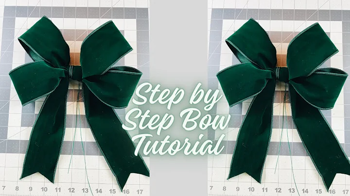 CLASSIC CHRISTMAS VELVET BOW TUTORIAL 🎄*PERFECT* FOR DECORATING CHRISTMAS TREES GIFT WRAPPING DIYS