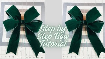 CLASSIC CHRISTMAS VELVET BOW TUTORIAL 🎄*PERFECT* FOR DECORATING CHRISTMAS TREES GIFT WRAPPING DIYS